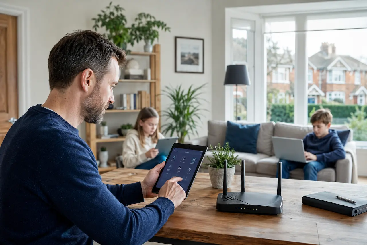 Essex parent securing home WiFi to stop children bypassing parental controls.