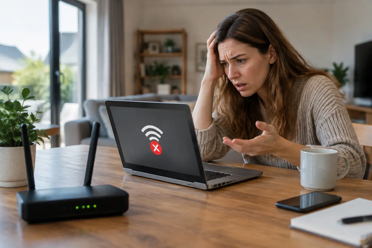 Home internet disconnecting with router and laptop connection issues